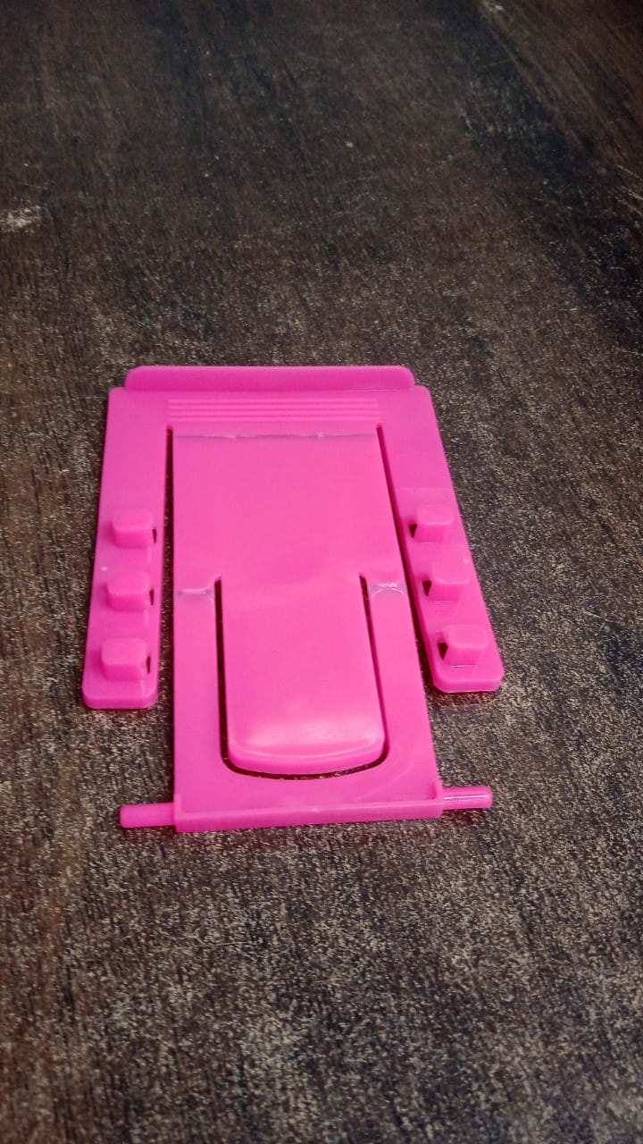 Adjustable Foldable Plastic Mobile Phone Stand Holder (1 Pc) Adjustable Foldable Plastic Mobile Phone Stand Holder (1 Pc)